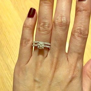 Wedding set (white gold)